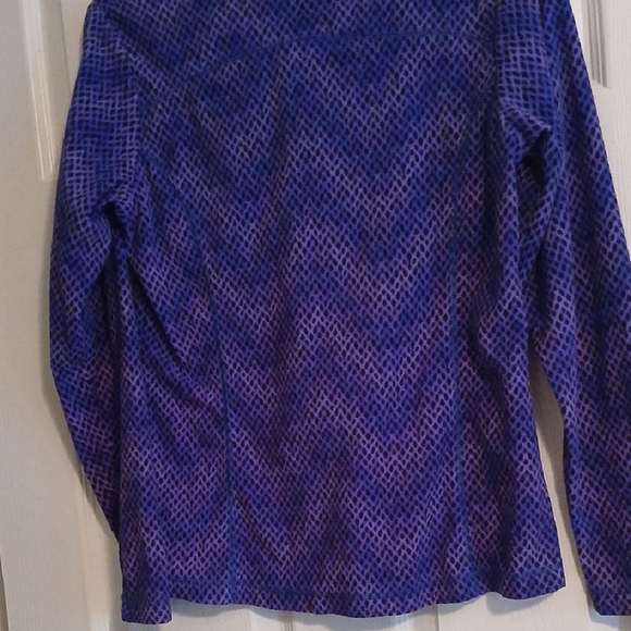 Columbia Purple Geometric Pullover - Picture 5 of 6